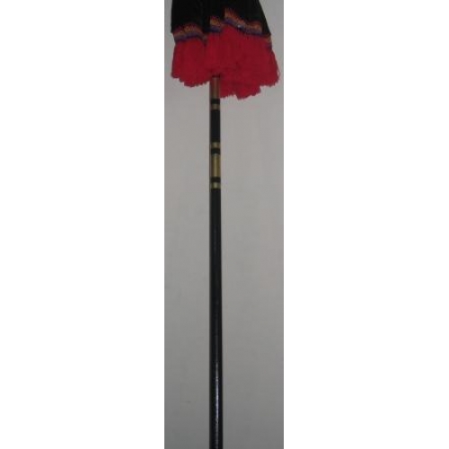 Balinese Umbrellas (set of 2), black and red