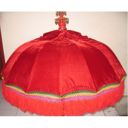 Balinese Umbrellas (set of 2), red